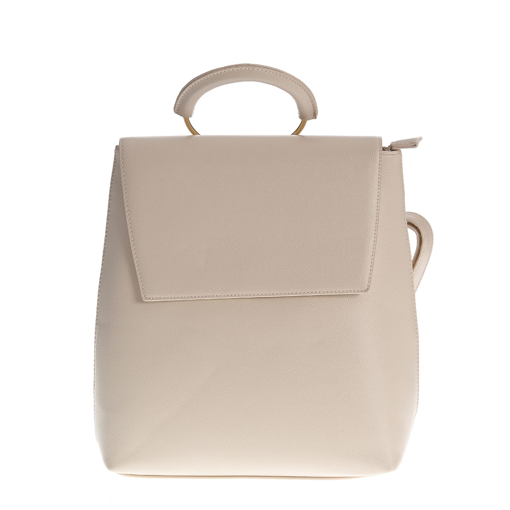 Rucsac crem cu maner rotund - 1 | YEO