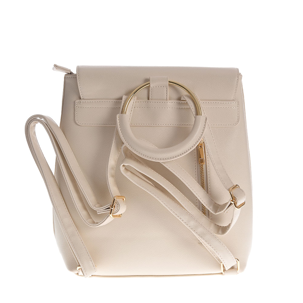 Rucsac crem cu maner rotund - 3 | YEO