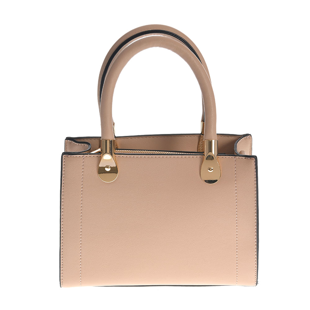 Geanta crossbody bej cu detalii aurii - 2 | YEO