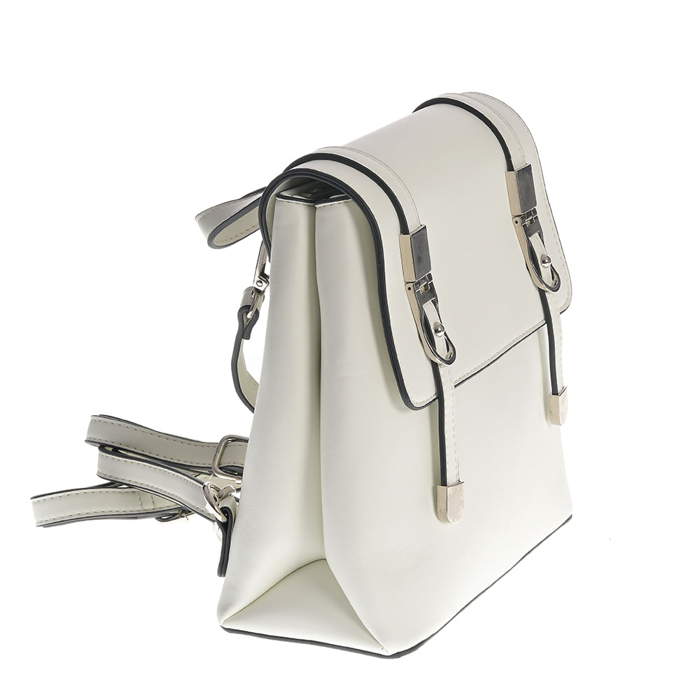 Rucsac casual alb cu bretele detasabile - 1 | YEO
