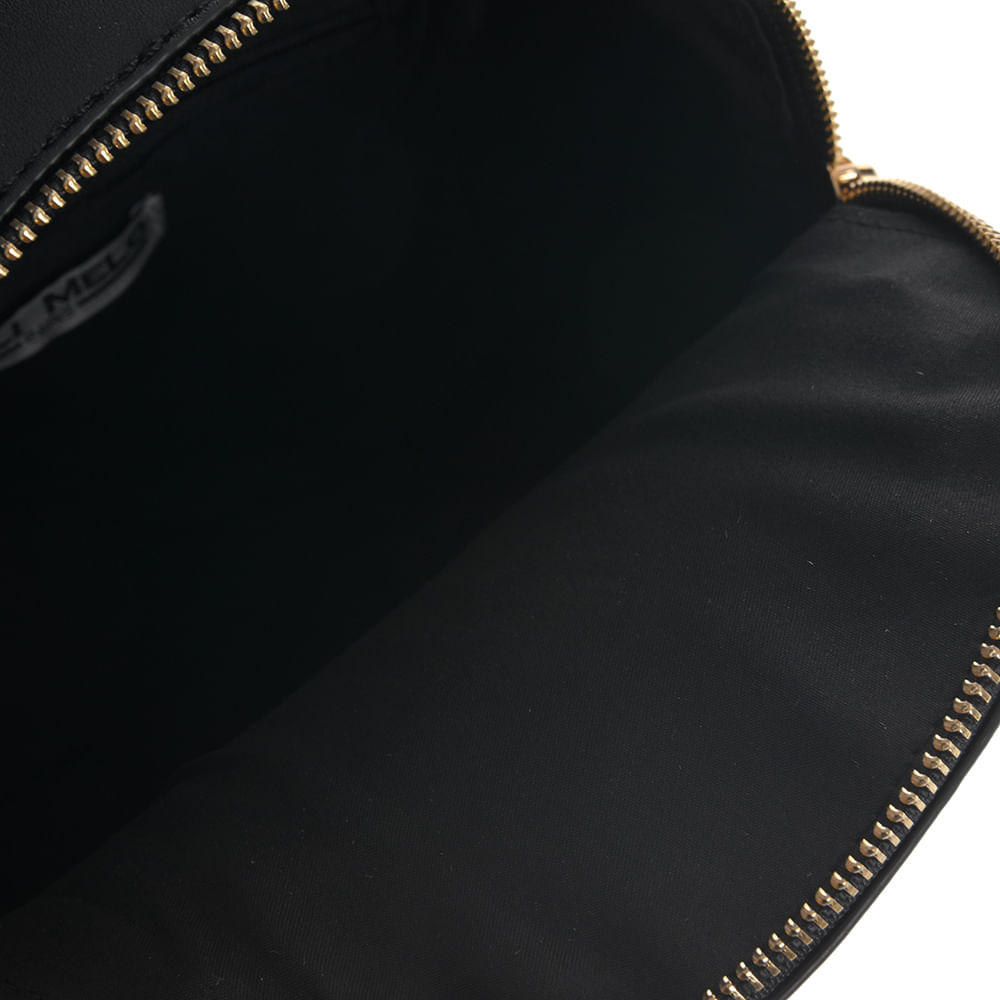 Rucsac casual negru cu fermoar decorativ - 3 | YEO
