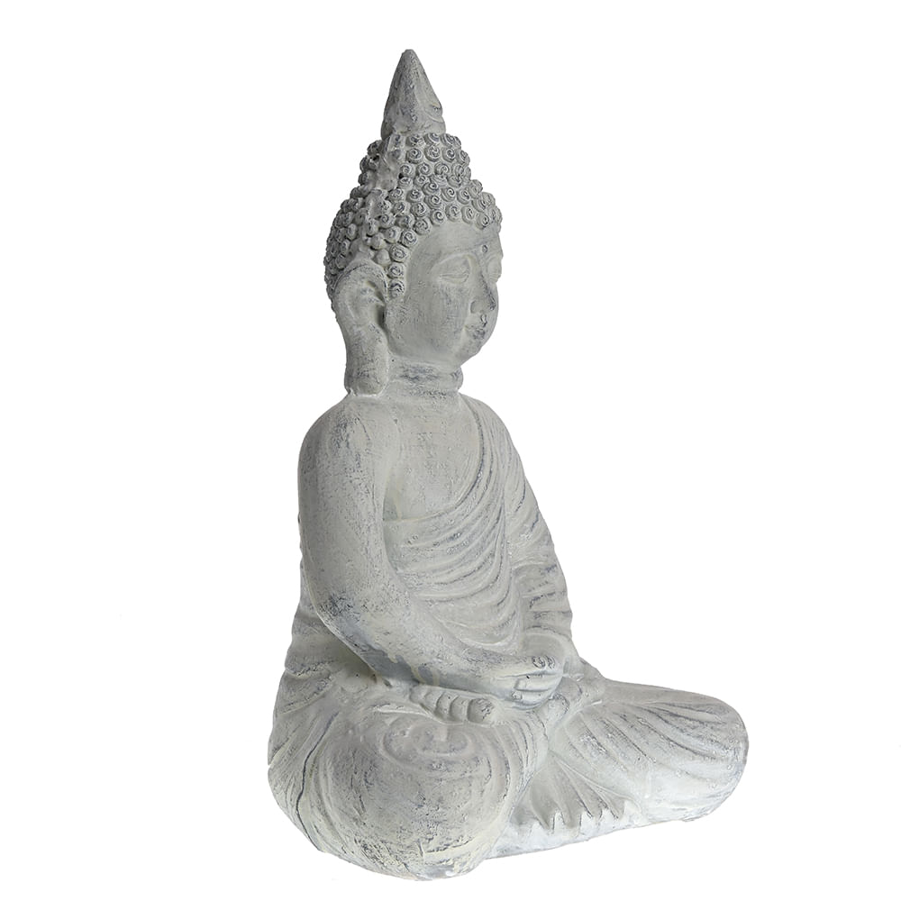 Decoratiune Buddha gri antichizat 60 cm - 1 | YEO