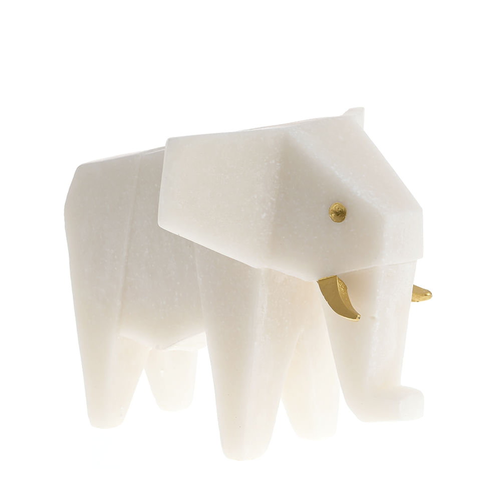 Statueta elefant bej 25 cm - 1 | YEO
