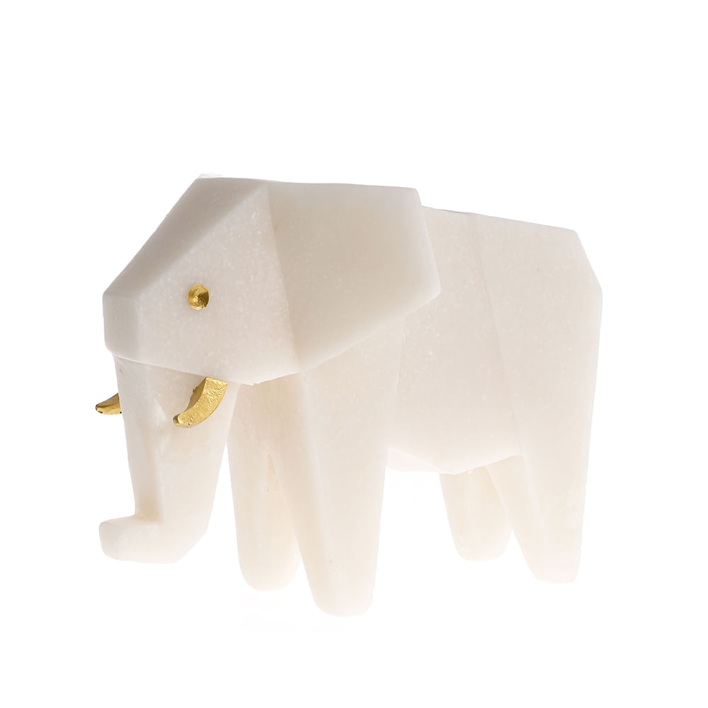 Statueta elefant bej 25 cm - 3 | YEO