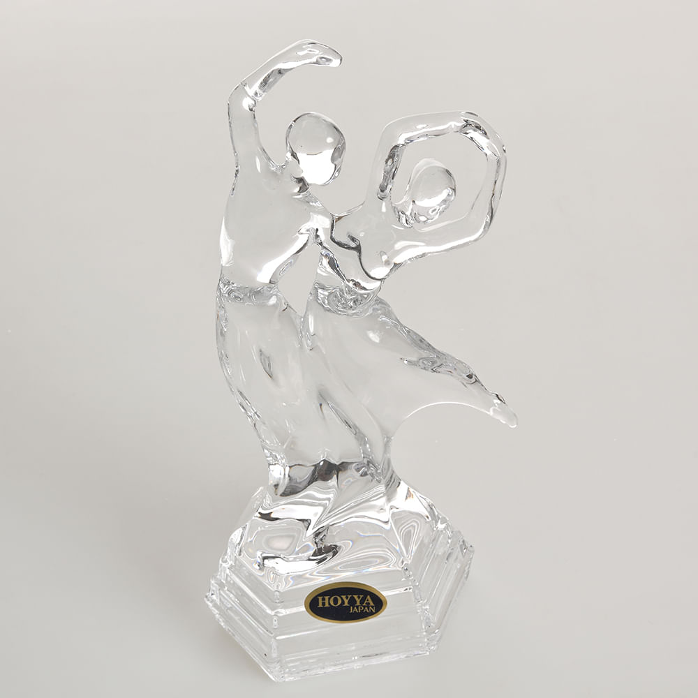 Statueta sticla cuplu 27 cm