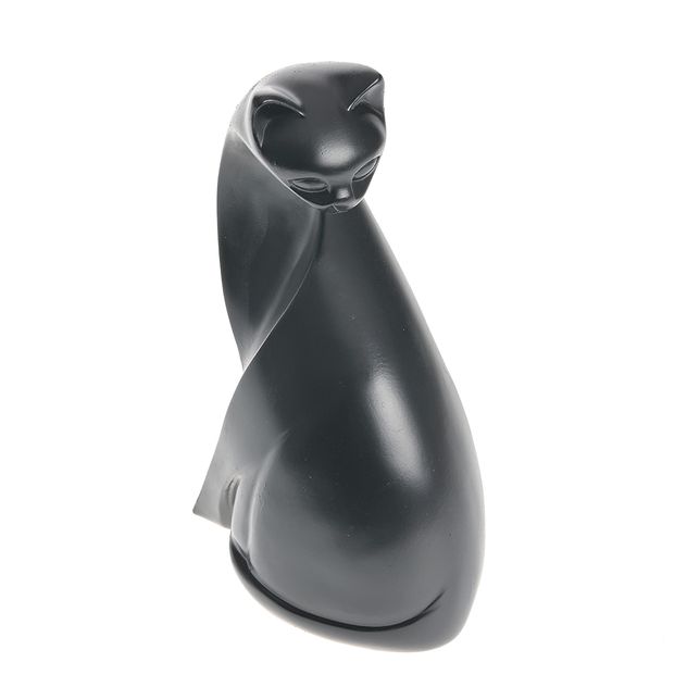 Statueta pisica neagra 18 cm