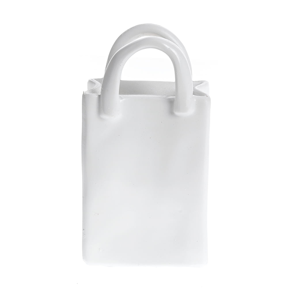 Vaza alba forma poseta 14 cm - 2 | YEO