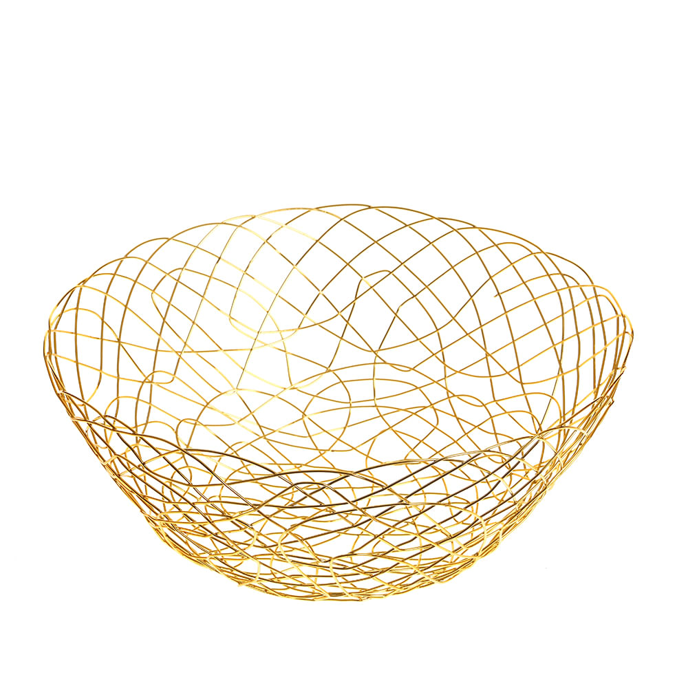 Fructiera metalica aurie 28 cm