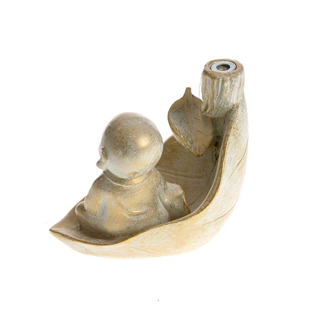 Suport conuri parfumate cu statueta Buddha 10 cm