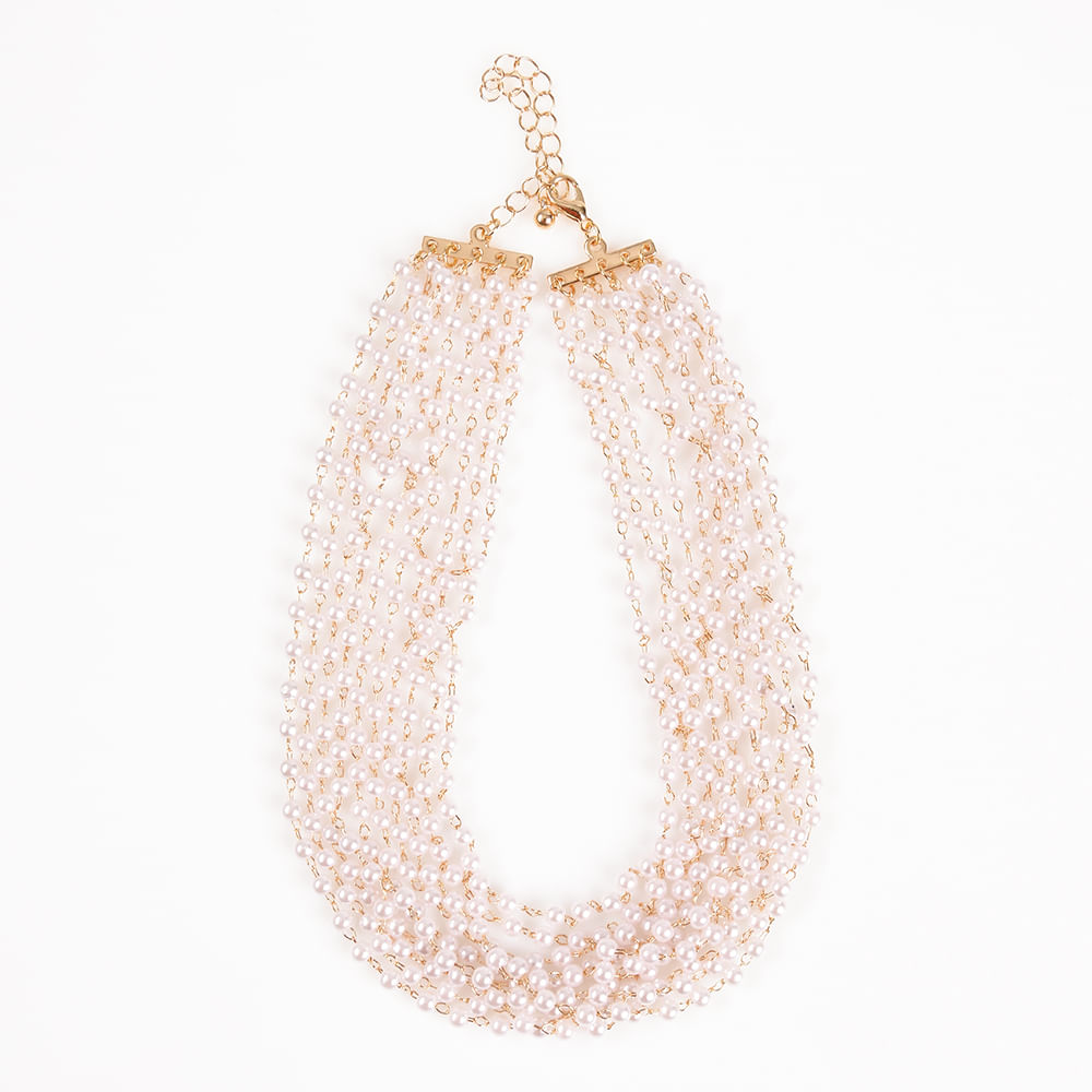 Colier cu multiple siraguri de perle mici - 3 | YEO