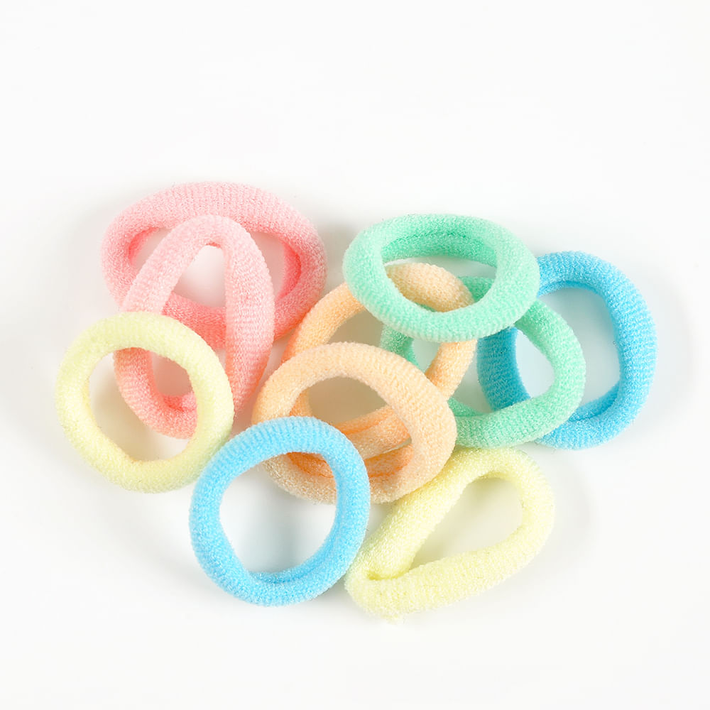 Set 10 elastice de par multicolore - 4 | YEO