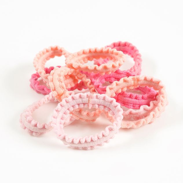 Set 10 elastice de par roz