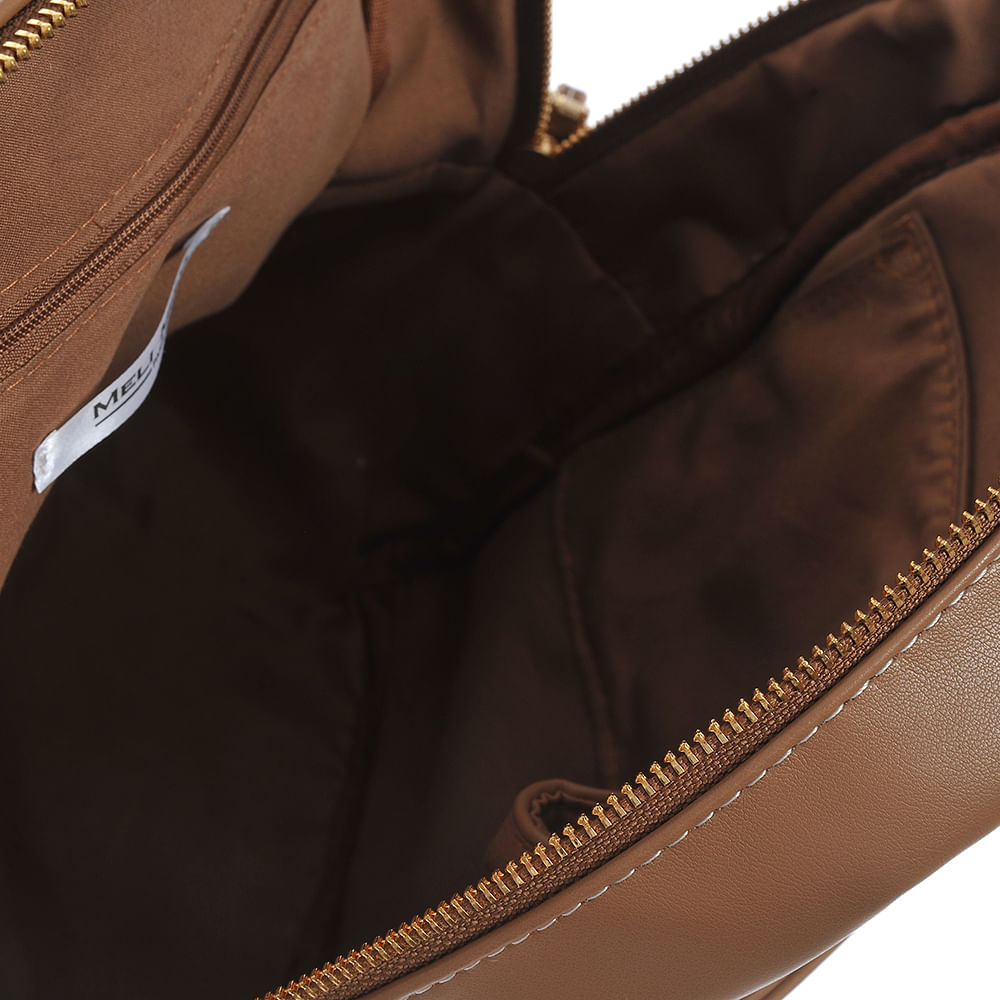 Rucsac maro din piele ecologica - 3 | YEO