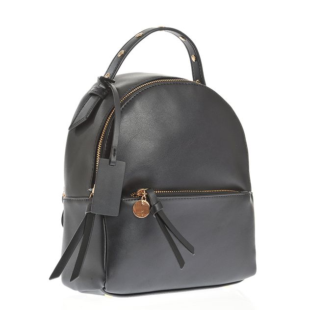 Rucsac casual negru cu bretele ajustabile