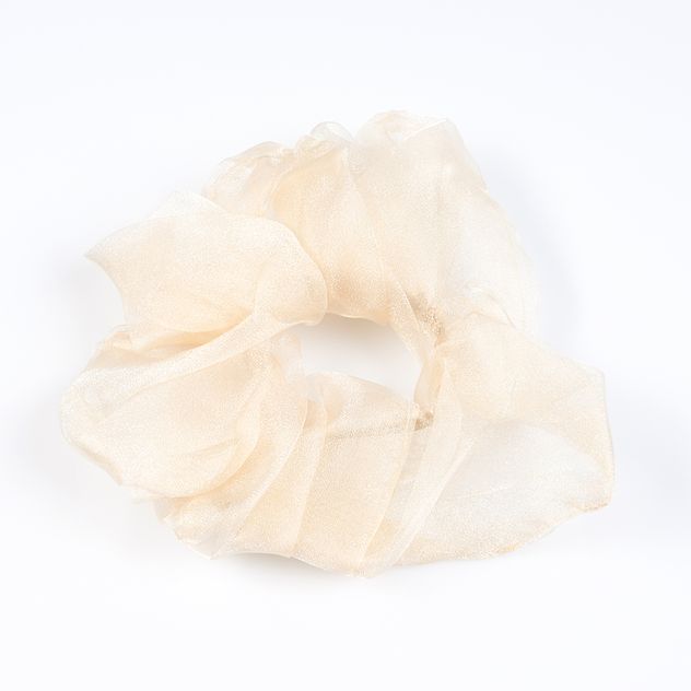 Elastic de par bej cu reflexii aurii