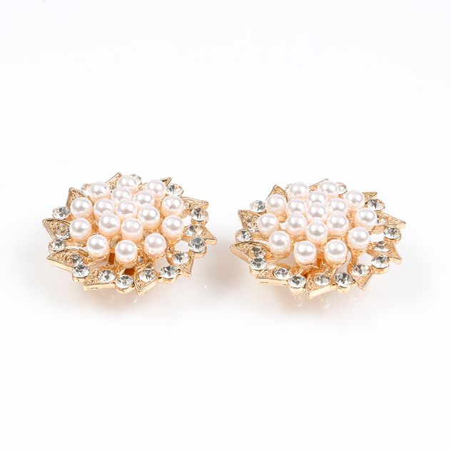 Set 2 accesorii statement cu perle pentru incaltaminte