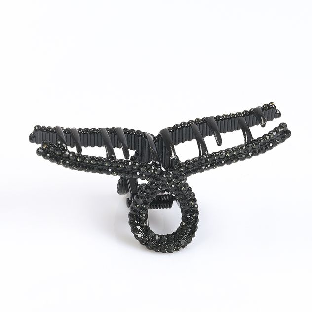 Cleste de par negru design fundita eleganta