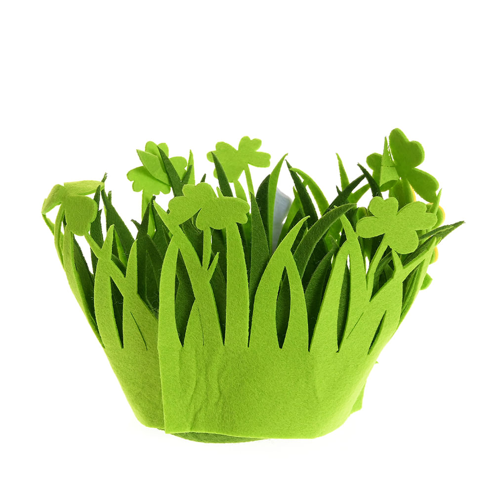 Cos verde cu iepurasi 16 cm - 2 | YEO