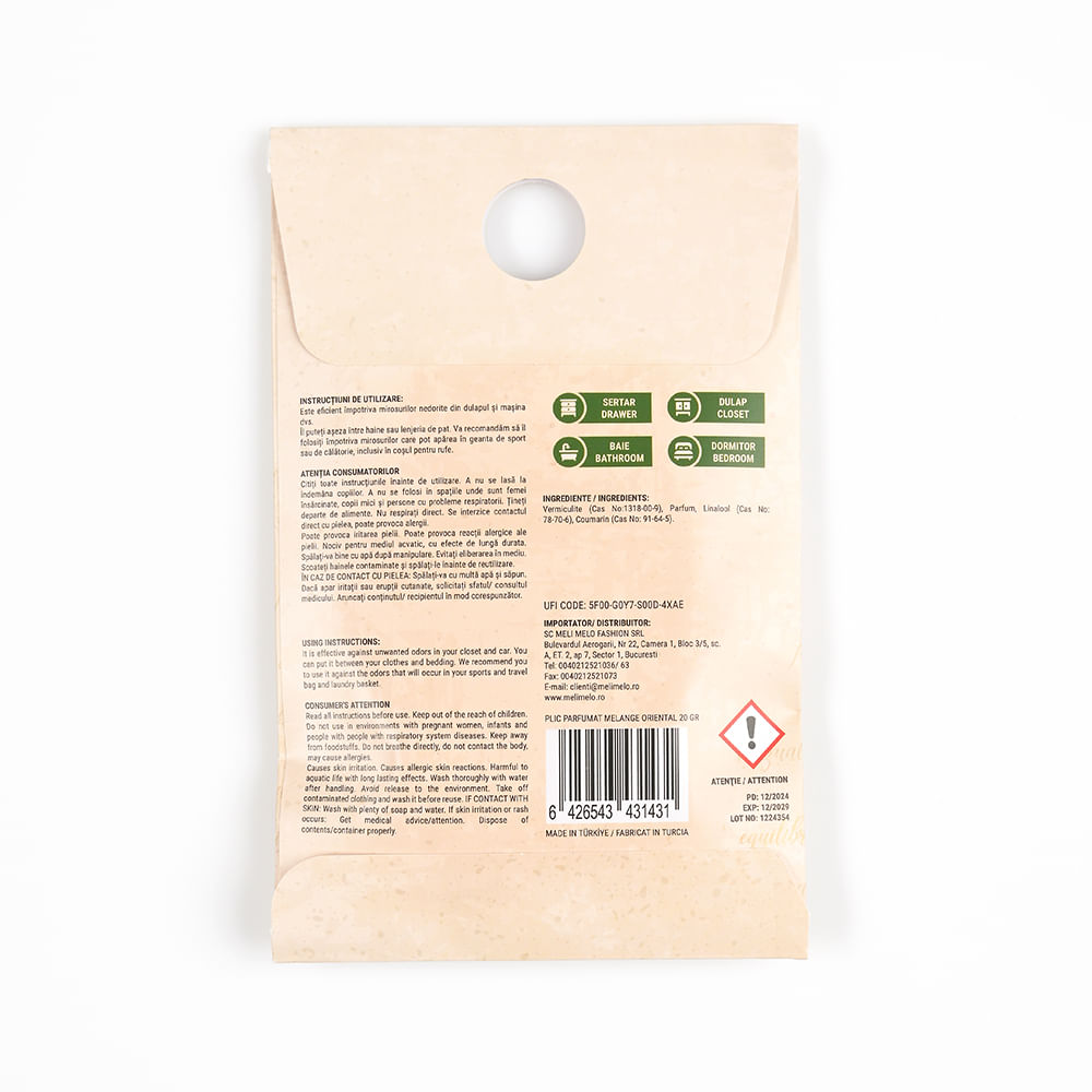 Plic parfumat Melange Oriental - 2 | YEO
