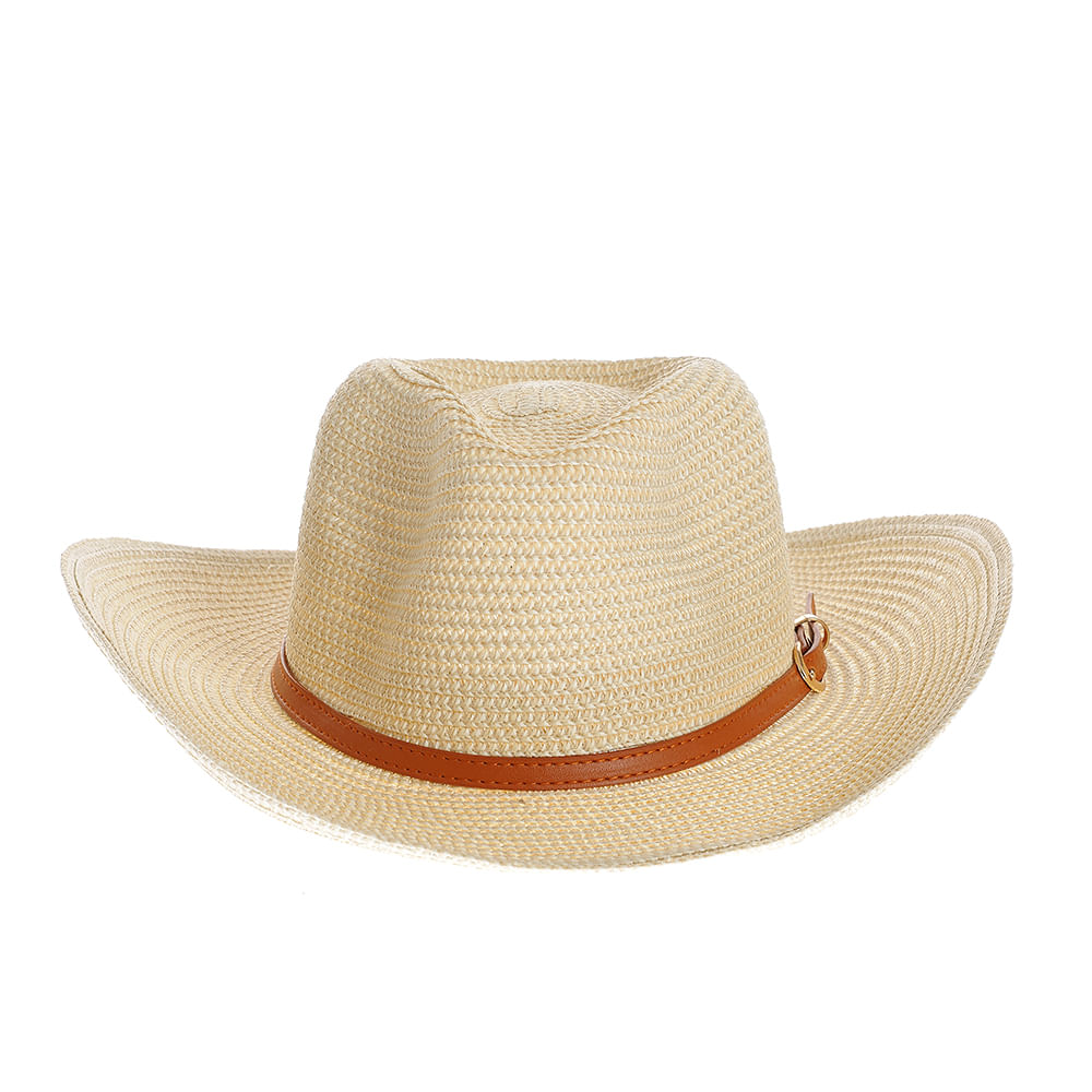 Palarie bej cu accesoriu tip curea - 4 | YEO