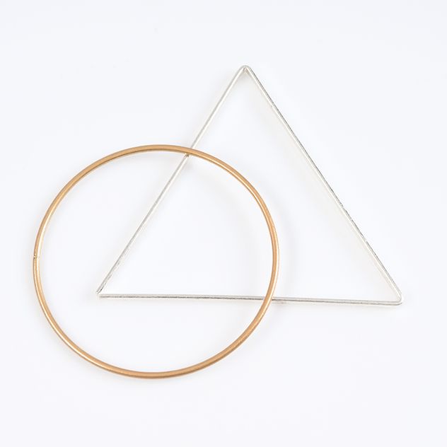 Set 2 bratari fixe forma geometrica