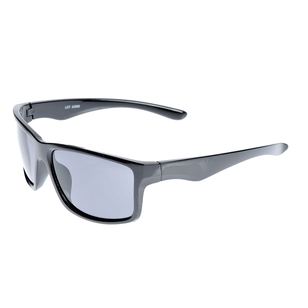 Ochelari de soare sport negri cu lentile gri - 1 | YEO