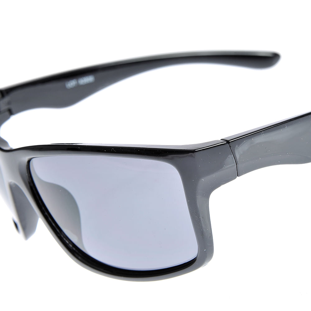 Ochelari de soare sport negri cu lentile gri - 2 | YEO