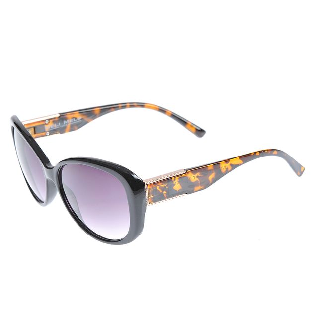 Ochelari de soare oversize cu brate tortoise si lentile degrade mov