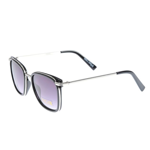 Ochelari de soare cu lentile mov in degrade si rame negre