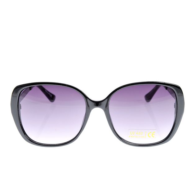 Ochelari de soare cu lentile mov gradient si rame negre