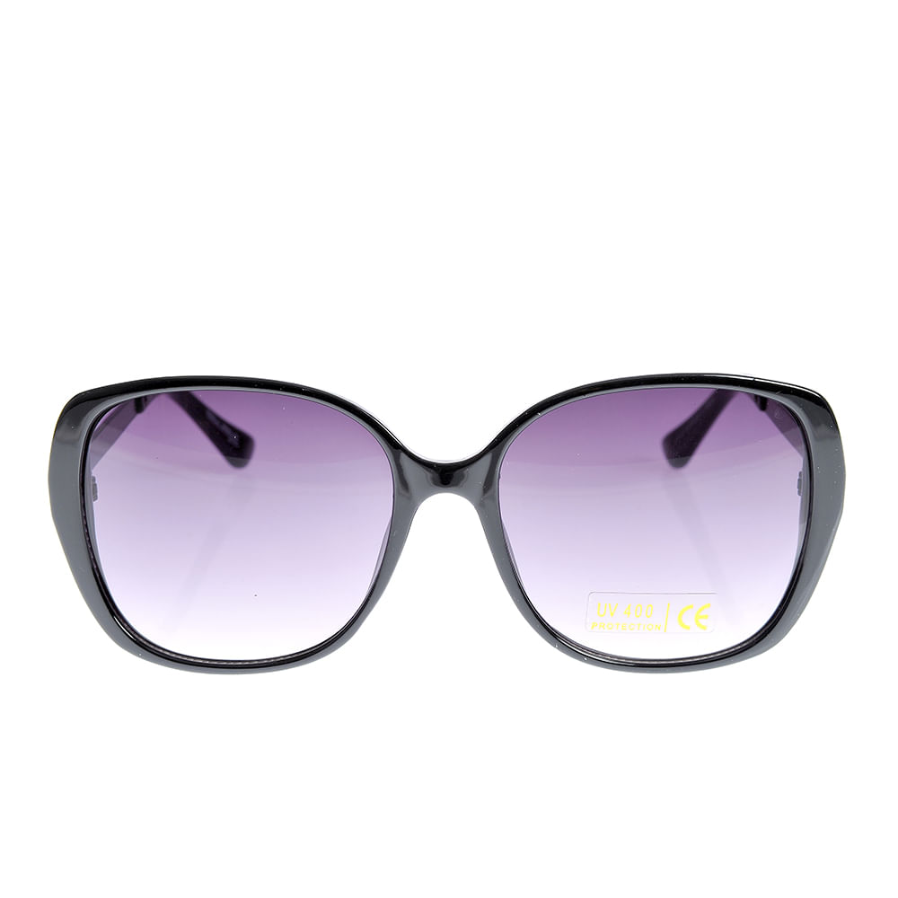 Ochelari de soare cu lentile mov gradient si rame negre