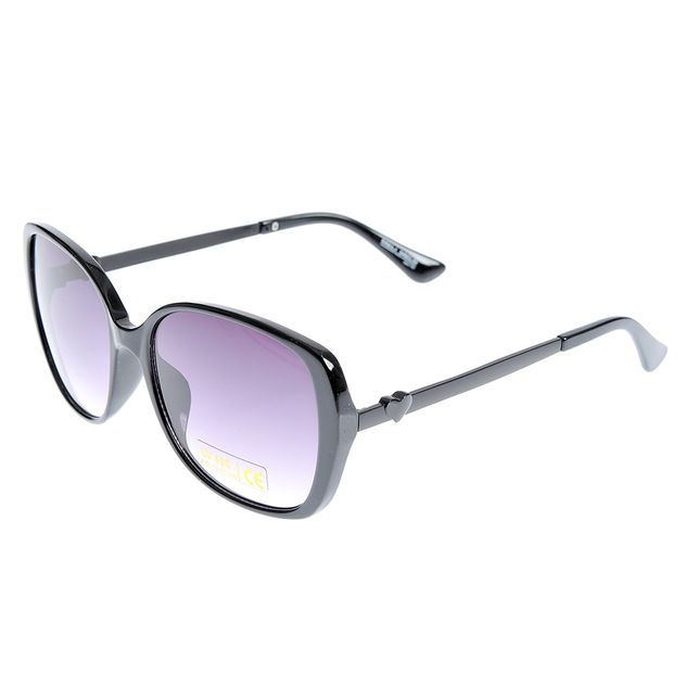 Ochelari de soare cu lentile mov gradient si rame negre