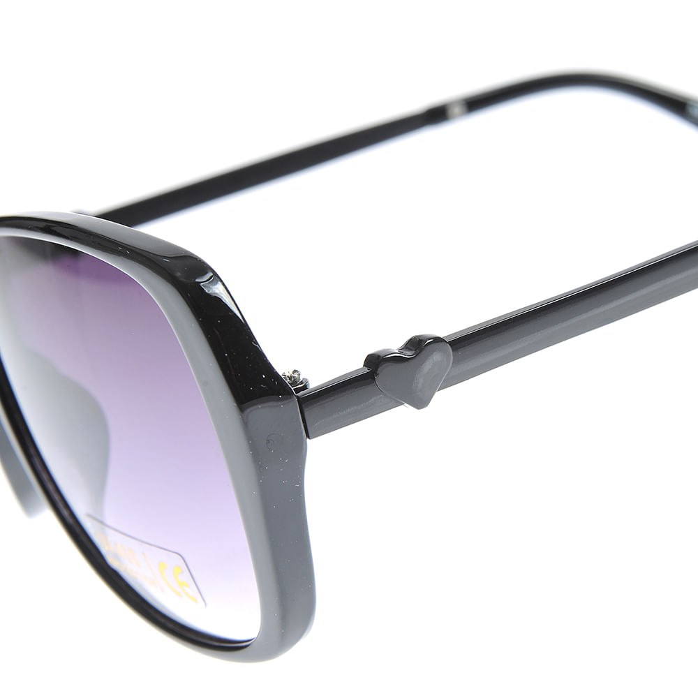 Ochelari de soare cu lentile mov gradient si rame negre - 2 | YEO