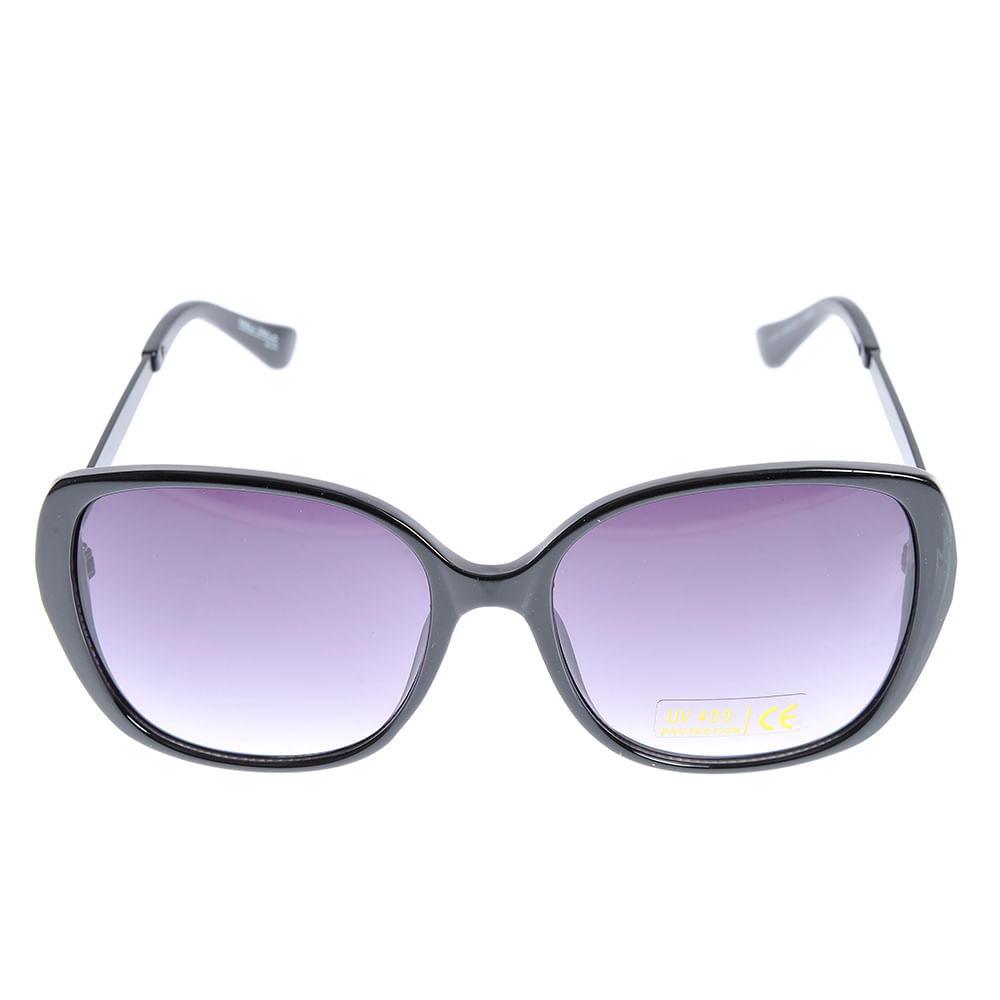 Ochelari de soare cu lentile mov gradient si rame negre - 3 | YEO
