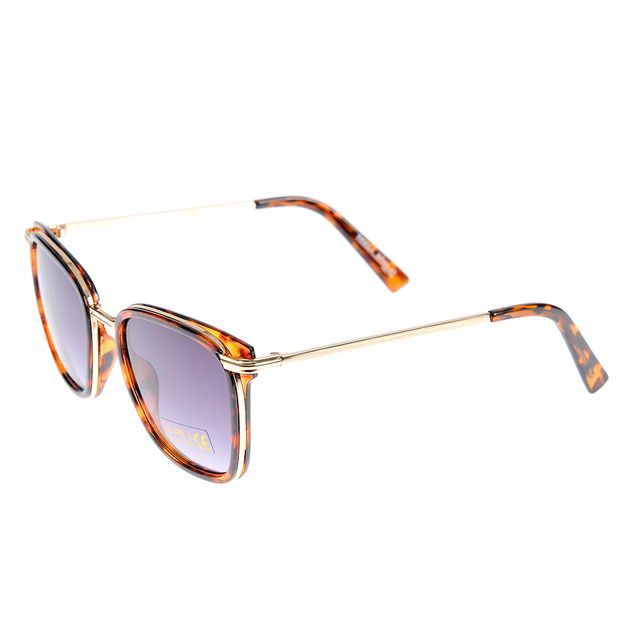 Ochelari de soare cu rame tortoise si lentile degrade mov