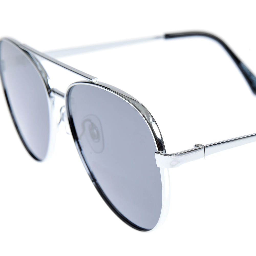 Ochelari de soare aviator cu lentile polarizate gri si rama metalica - 2 | YEO