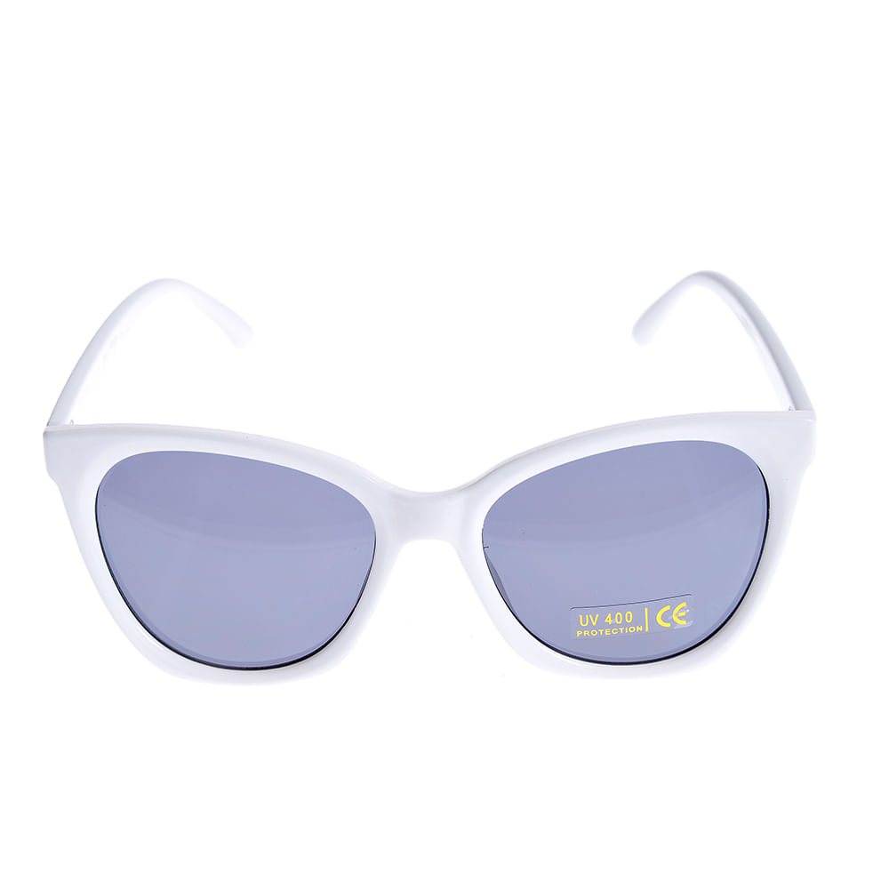 Ochelari de soare albi cu lentile gri si protectie UV400 - 3 | YEO