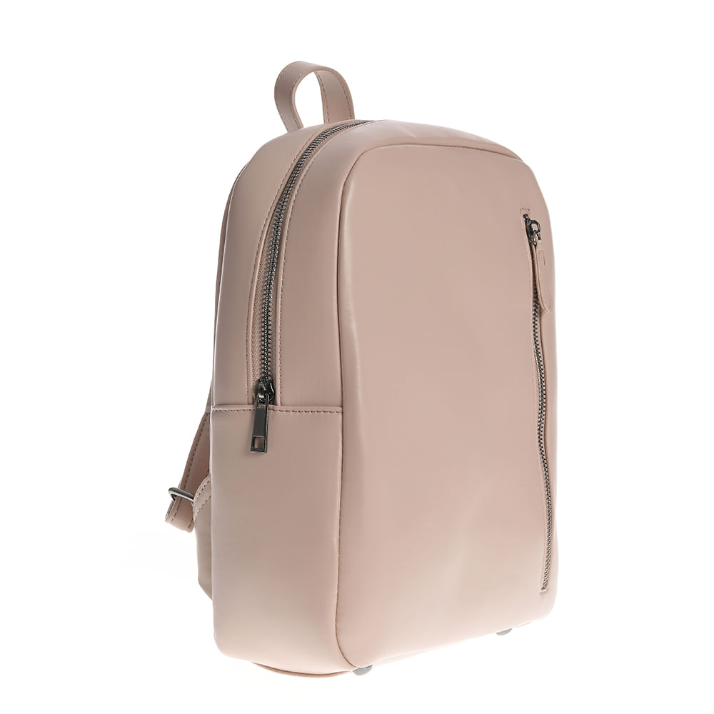 Rucsac roz din piele ecologica cu bretele ajustabile - 1 | YEO