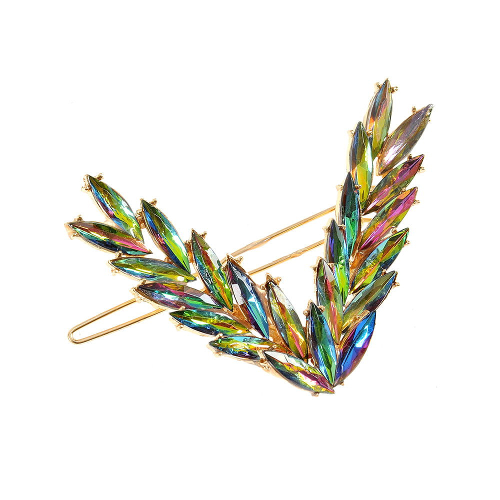 Agrafa de par cu pietre multicolore - 2 | YEO