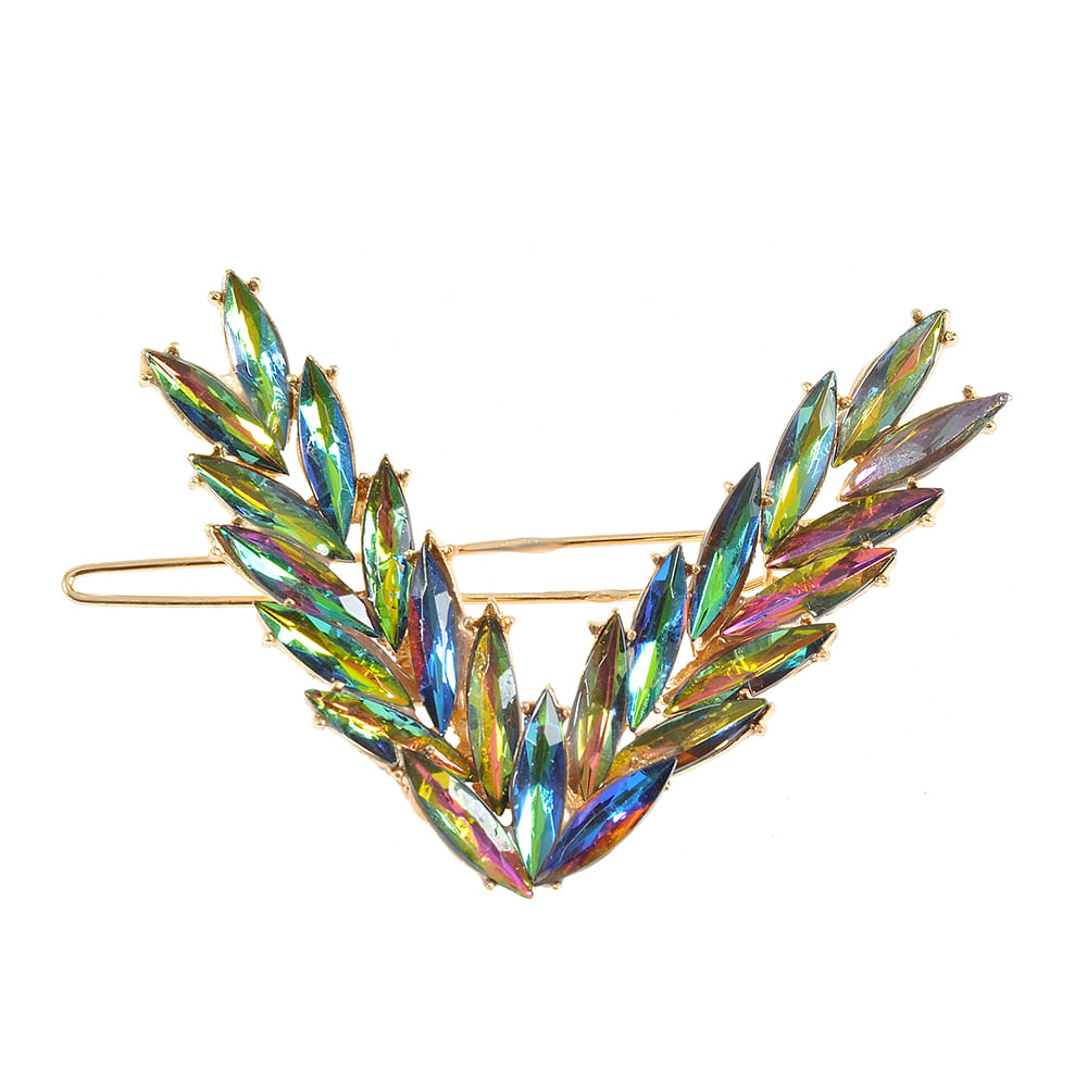 Agrafa de par cu pietre multicolore - 4 | YEO