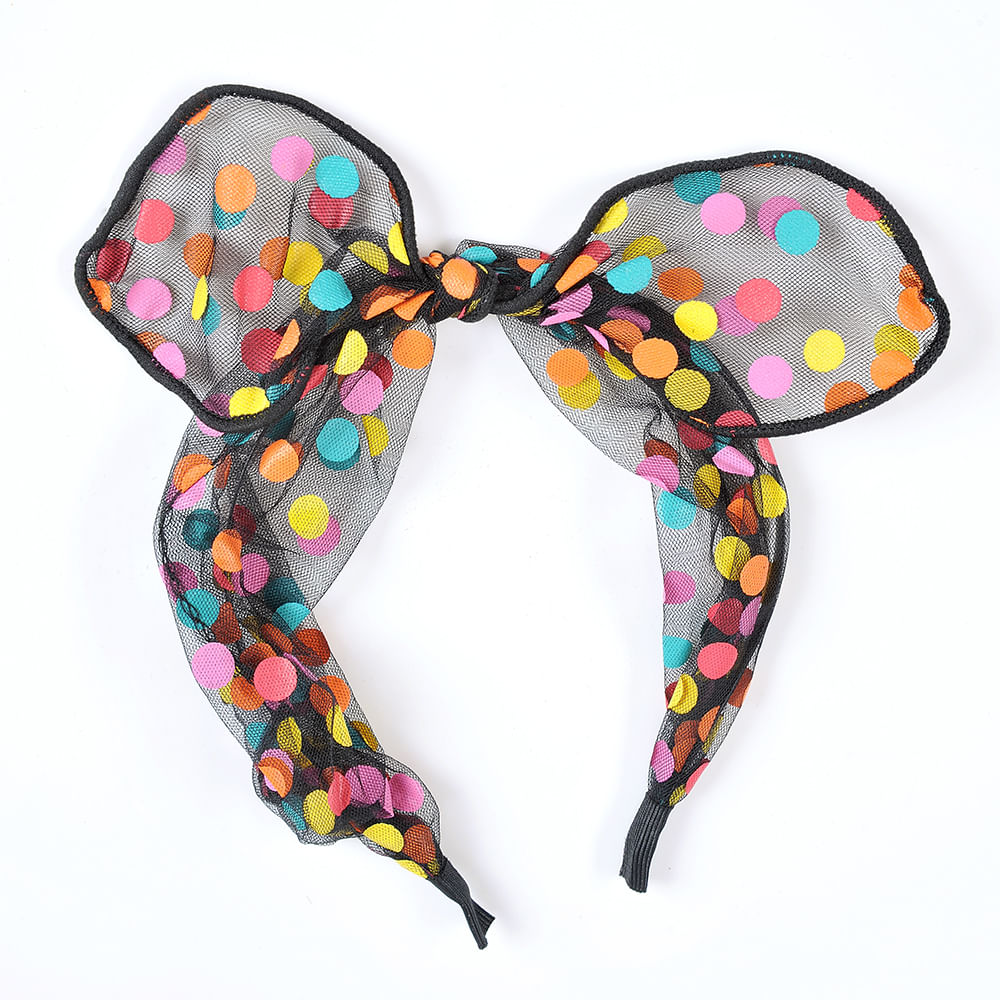 Bentita neagra cu buline multicolore - 2 | YEO