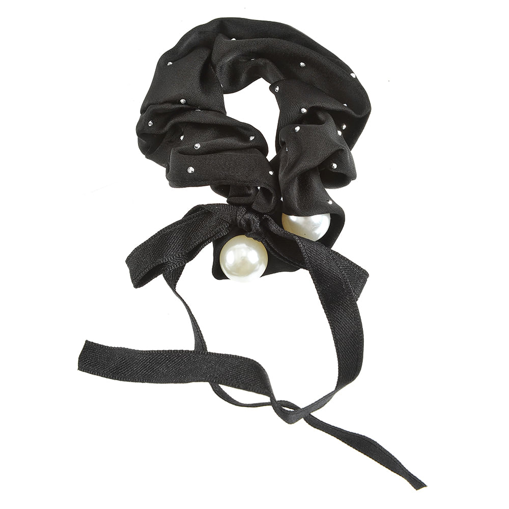 Elastic negru cu pietre aplicate - 3 | YEO