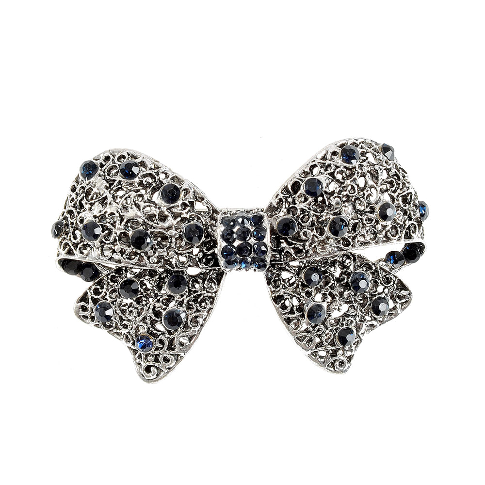 Clama metalica argintie cu pietre - 2 | YEO