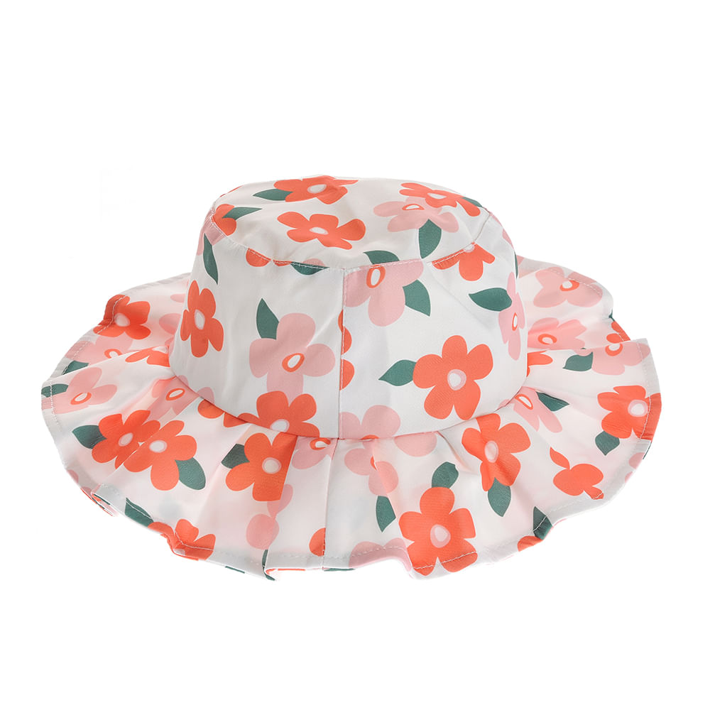 Palarie din bumbac cu model floral
