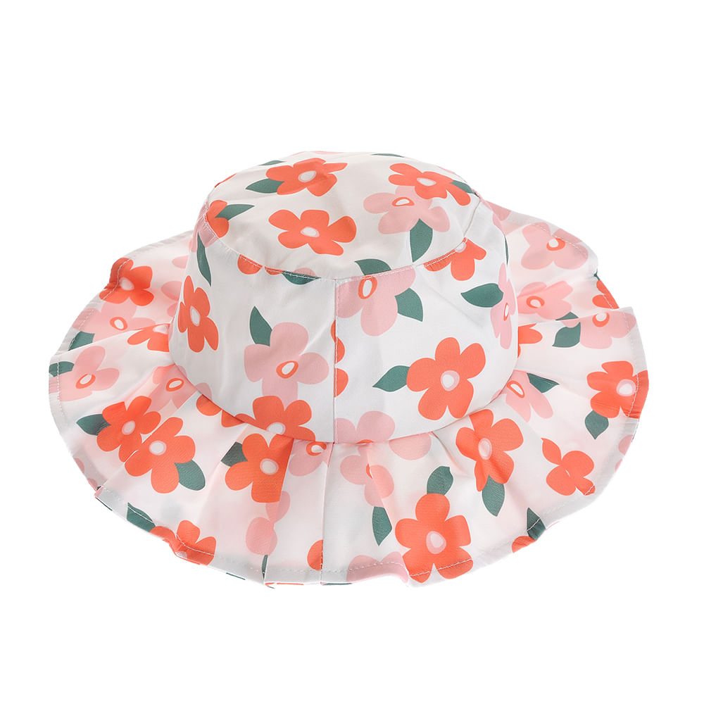 Palarie din bumbac cu model floral - 1 | YEO