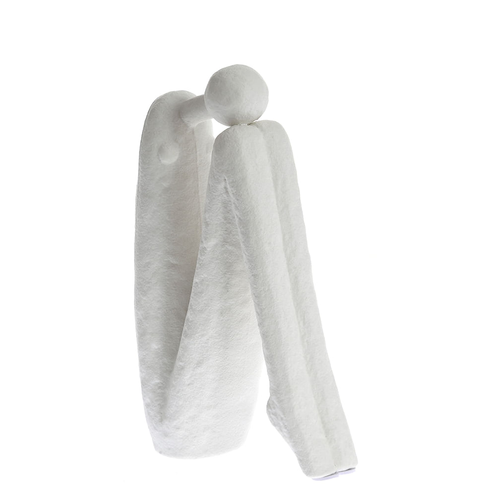 Statueta alba silueta abstracta 23 cm - 1 | YEO