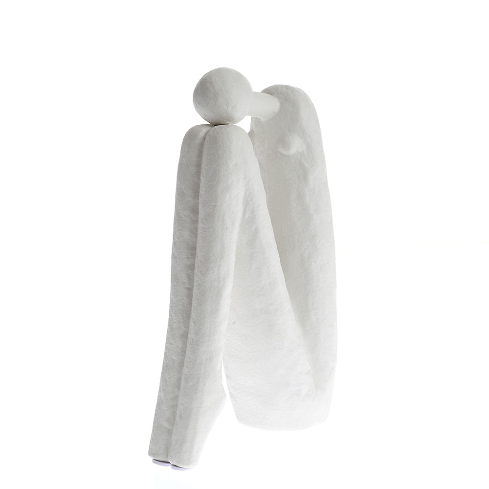 Statueta alba silueta abstracta 23 cm - 2 | YEO