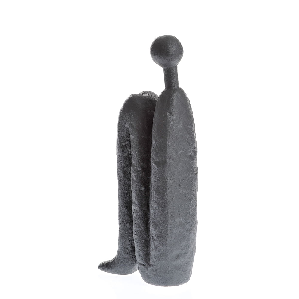 Statueta neagra silueta abstracta 23 cm - 3 | YEO