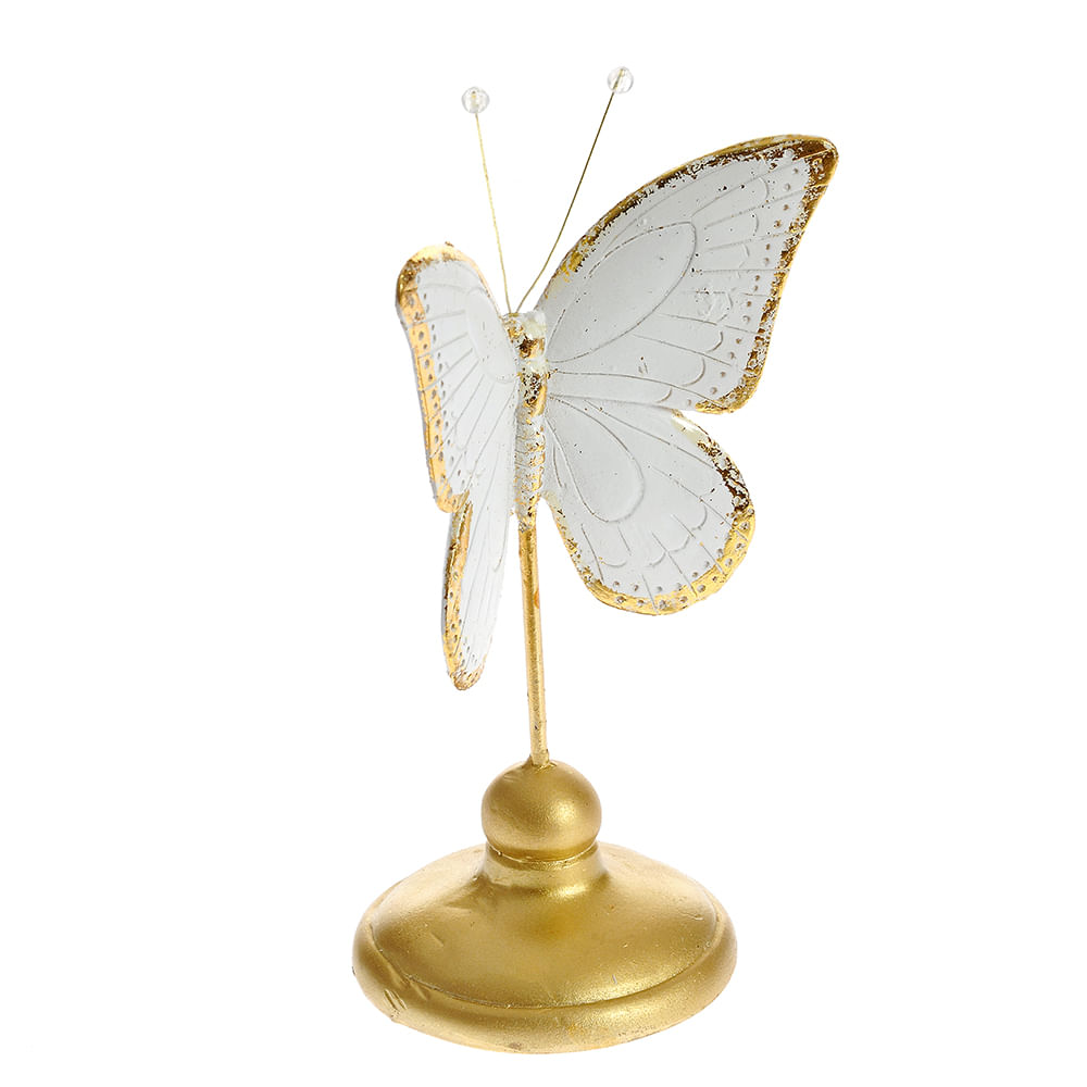Statueta fluture alb 23 cm - 1 | YEO