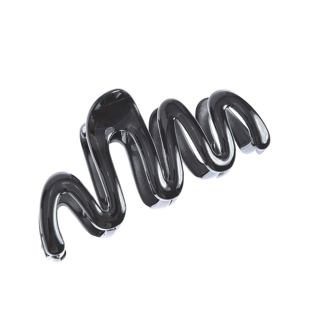 Cleste negru de par cu model in zig zag - 1 | YEO